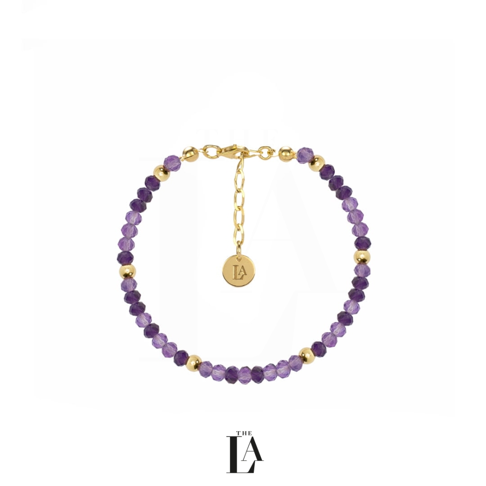 Bransoletka Ametyst HARMONY Gold