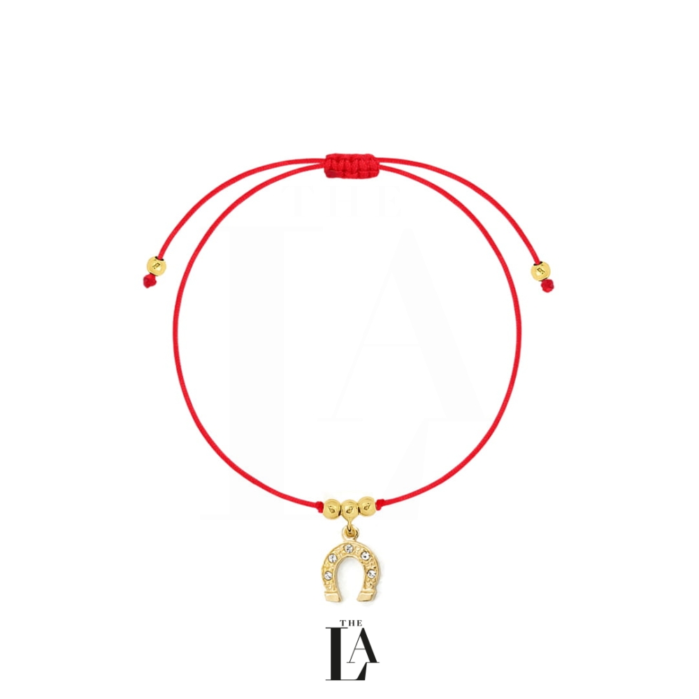 Bransoletka Na Sznurku Podkowa Szczęścia SWAROVSKI