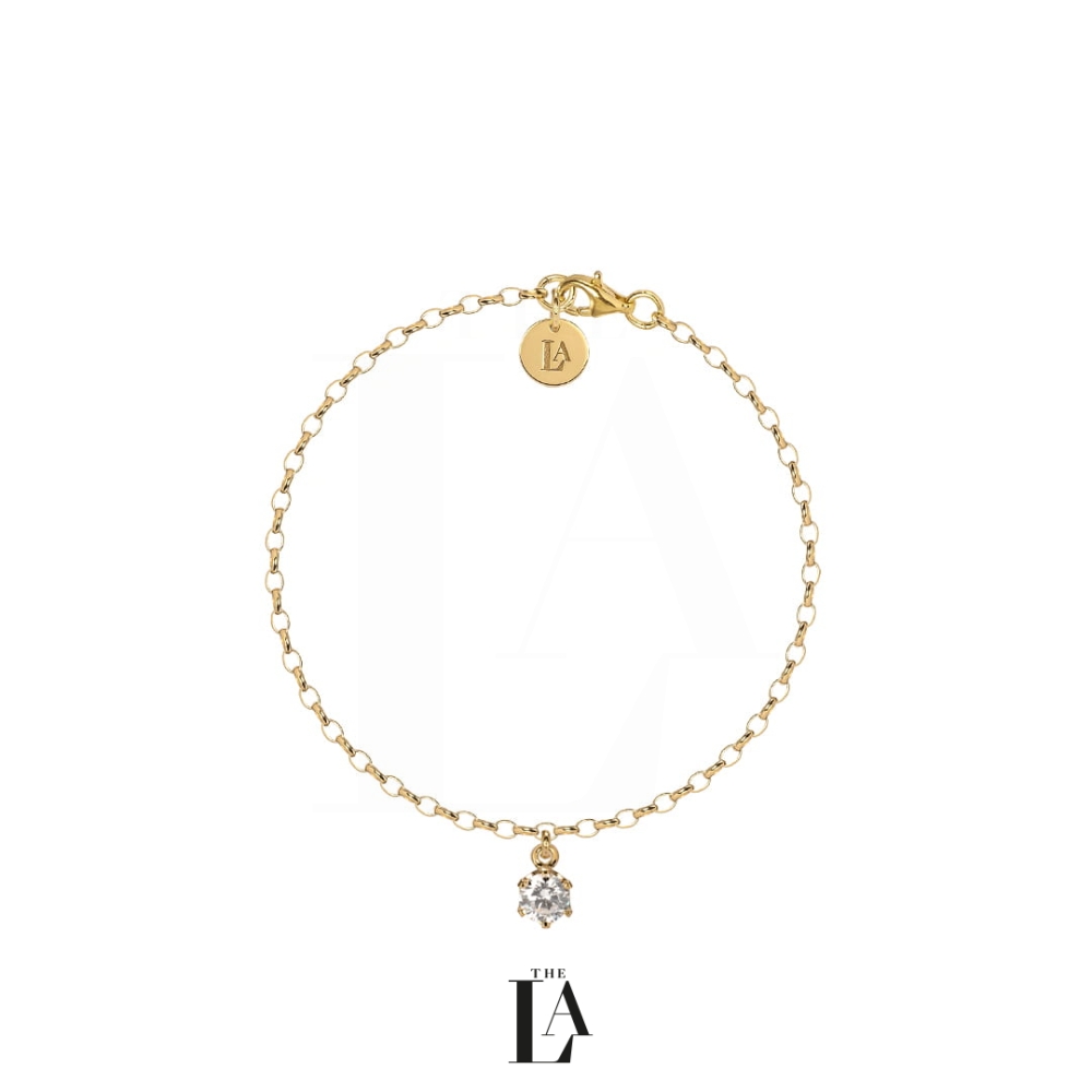 Złota Bransoletka Kryształ SWAROVSKI