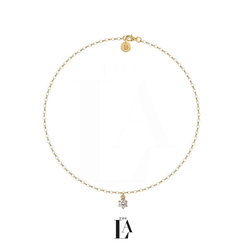 Złoty Choker Kryształ SWAROVSKI