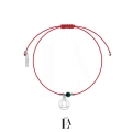 Bransoletka Na Sznurku Czerwona Waga Szmaragd THE ZODIAC Silver.jpg