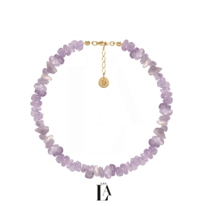 Choker Nieregularny Ametyst