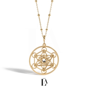 Złoty Naszyjnik Archanioł Metatron THE PROTECT