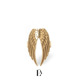 Złoty Pierścionek Skrzydła Archanioła THE PROTECT