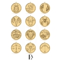Złoty Choker Zodiak Kuleczki Gold Zodiaki.jpg