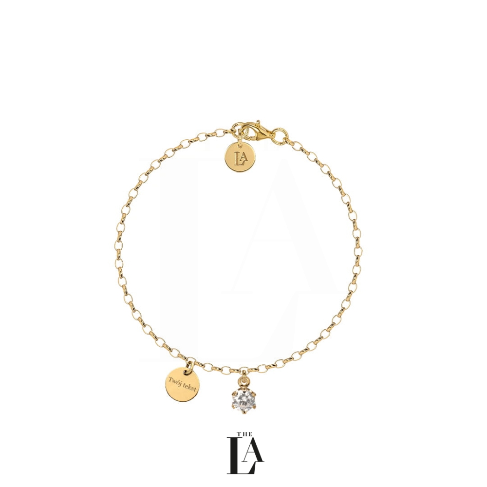 Złota Bransoletka Kryształ SWAROVSKI Gold Grawer.jpg