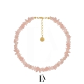 Choker Nieregularny Różowy Kwarc.jpg