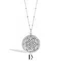 Złoty Naszyjnik Talisman Kwiat Zycia MOON Silver.jpg