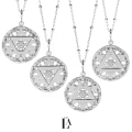 Złoty Naszyjnik Żywioł Kryształ Górski THE ELEMENTS 4 zywioly silver.jpg