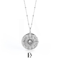 Złoty Naszyjnik Zodiak Kryształ Górski ZODIAC Silver.jpg