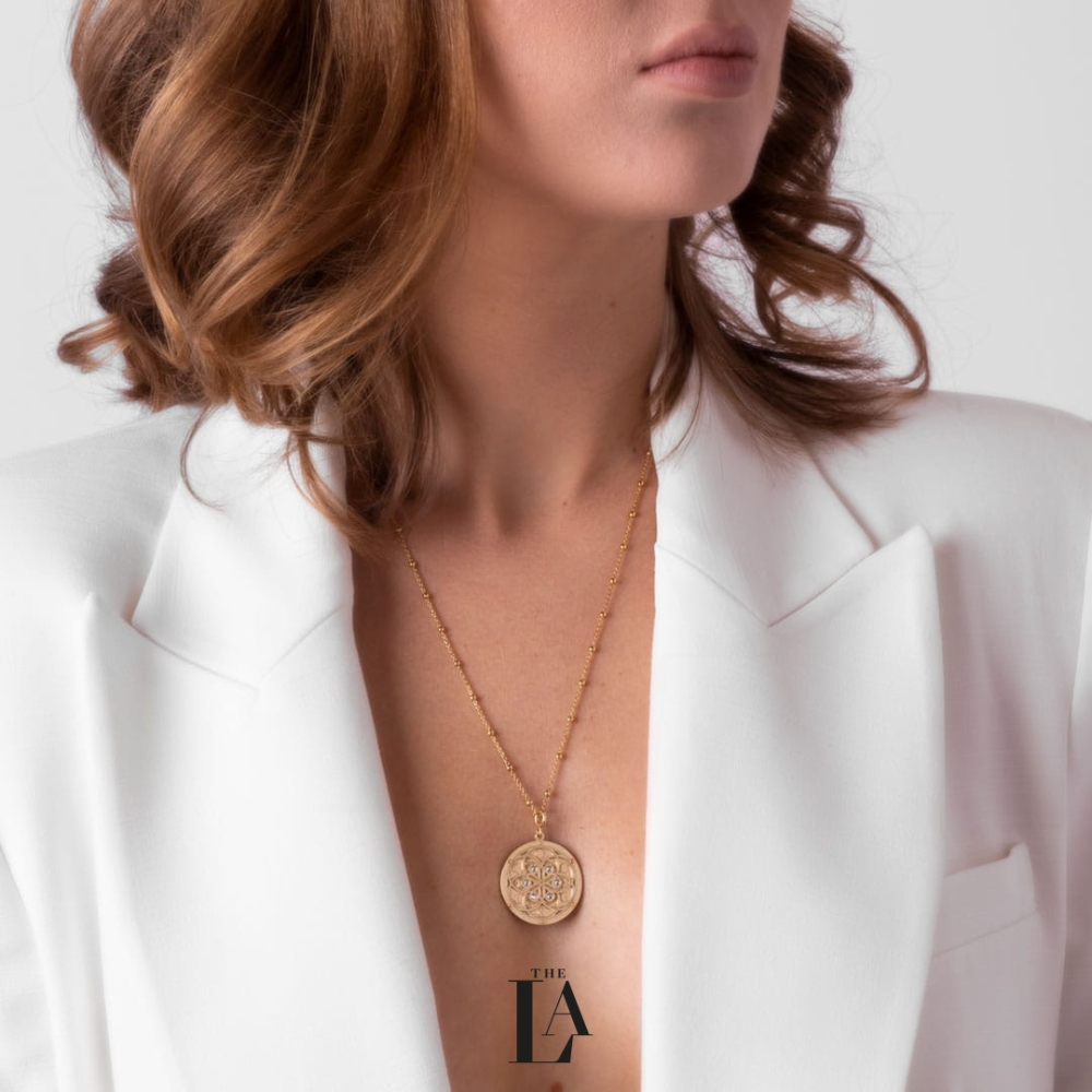 Złoty Naszyjnik Talisman Kwiat Zycia MOON Model.jpg