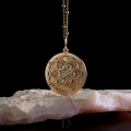 Złoty Naszyjnik Talisman Kwiat Zycia MOON Natural.jpg