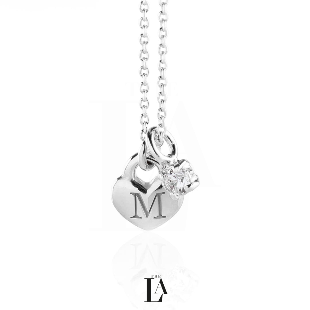 Złoty Naszyjnik Serce SWAROVSKI THE MOM
