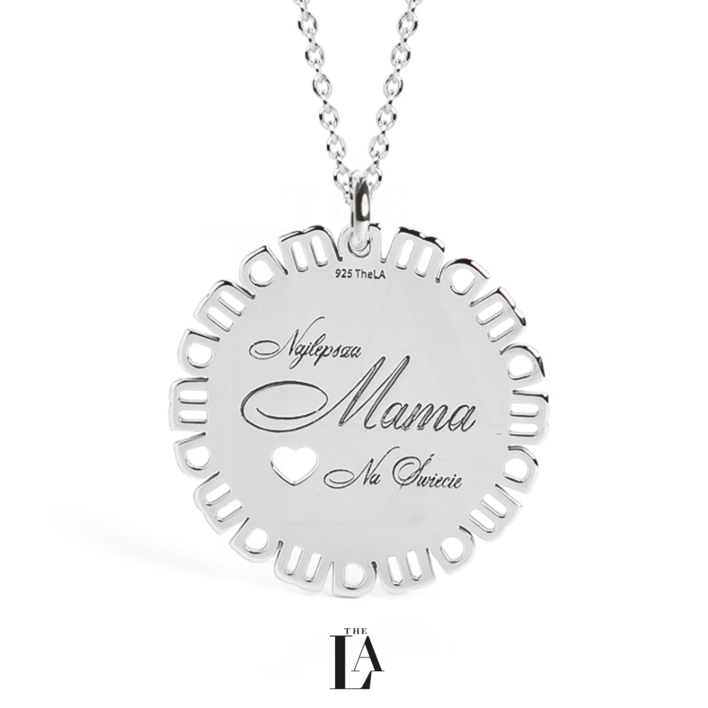 Złoty Naszyjnik Najlepsza Mama THE MOM